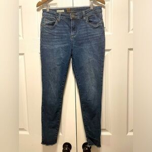 KUT from the kloth Carlo Ankle Raw Hem Skinny jeans 6